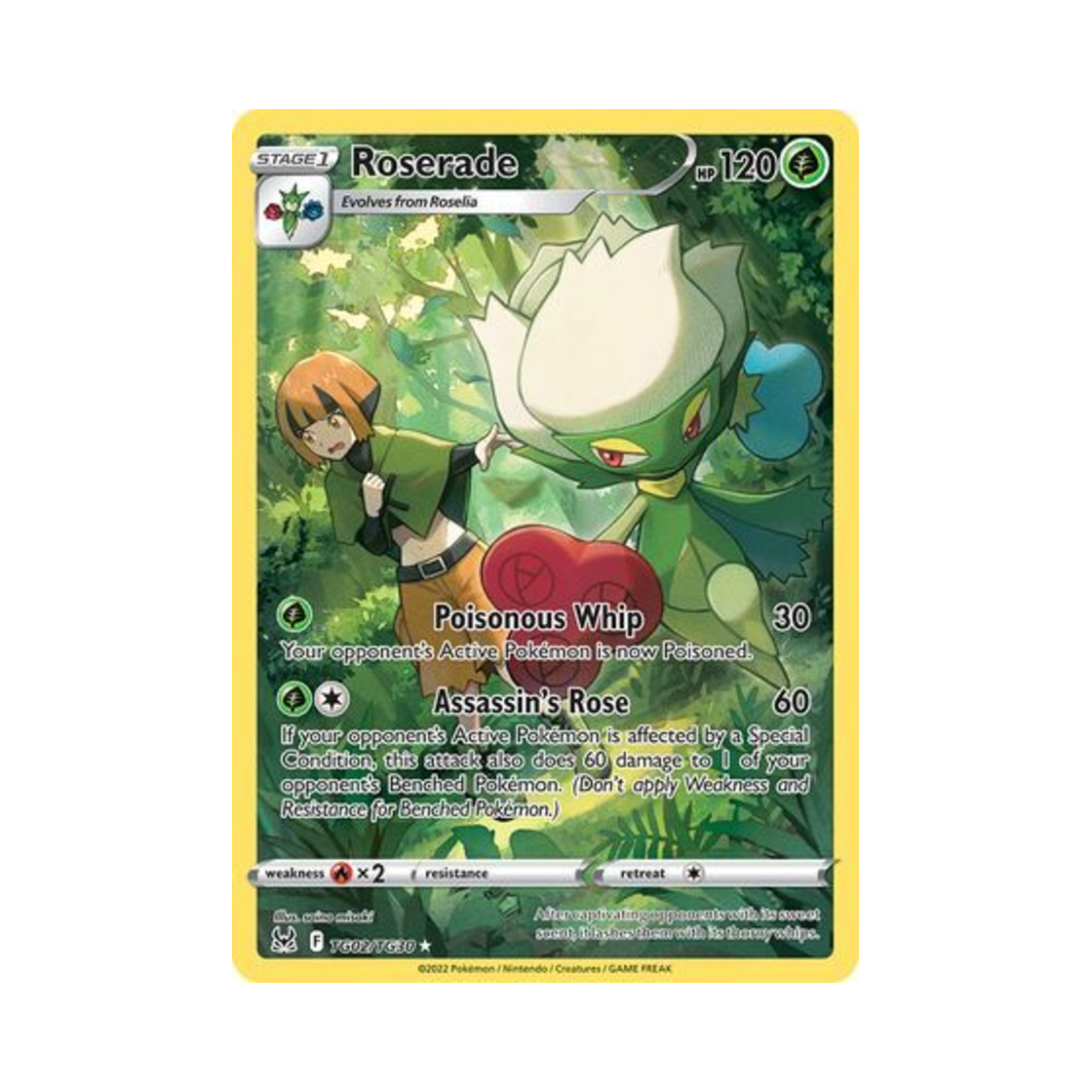 포켓몬 TCG 로즈레이드 RH 로스트 오리진 (영문판)(Pokemon TCG Roserade RH Lost Origin (English Ver.)) - 1