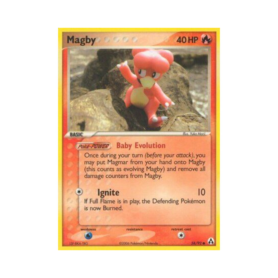 포켓몬 TCG 마그비 C EX 레전드 메이커 (영문판)(Pokemon TCG Magby C EX Legend Maker (English Ver.))