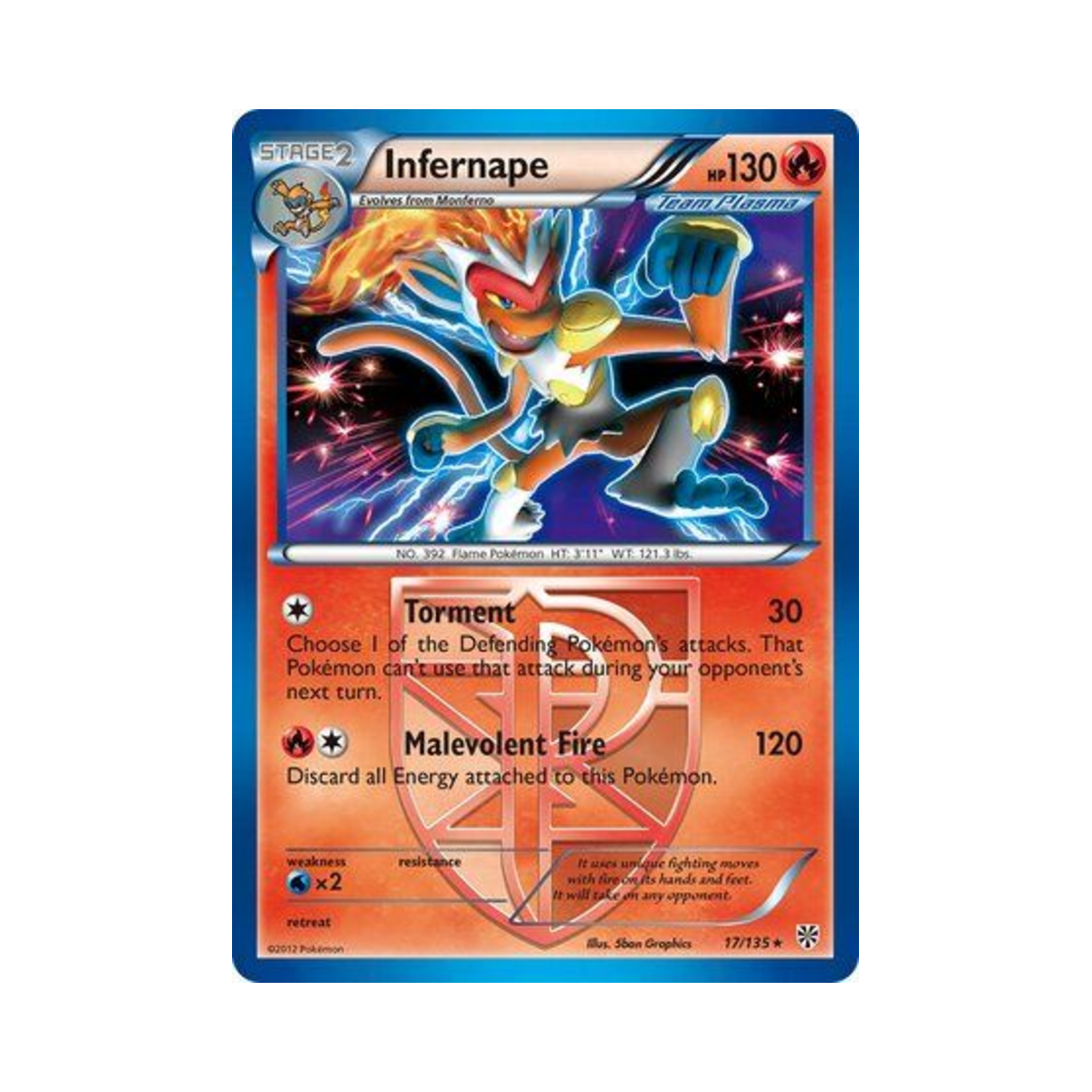 포켓몬 TCG 초염몽 RH 플라스마 스톰 (영문판)(Pokemon TCG Infernape RH Plasma Storm (English Ver.)) - 1
