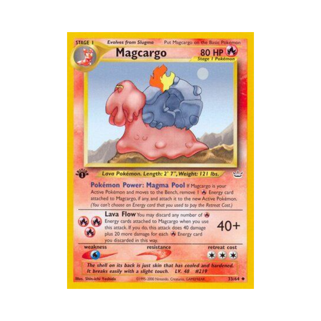 포켓몬 TCG 마그카르고 U 네오 레버레이션 (영문판)(Pokemon TCG Magcargo U Neo Revelation (English Ver.)) - 1