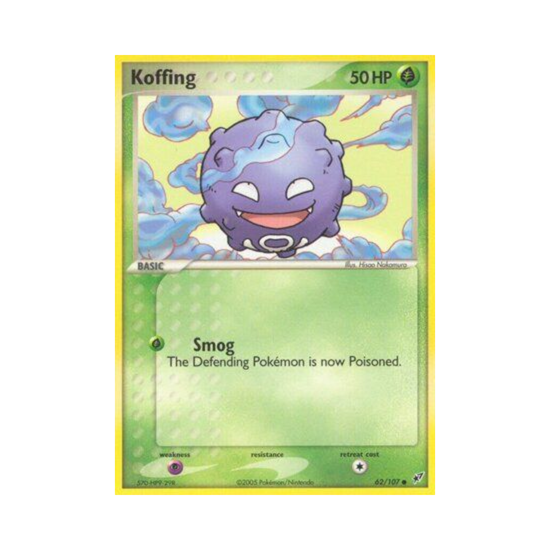 포켓몬 TCG 또가스 C EX 테오키스 (영문판)(Pokemon TCG Koffing C EX Deoxys (English Ver.)) - 1