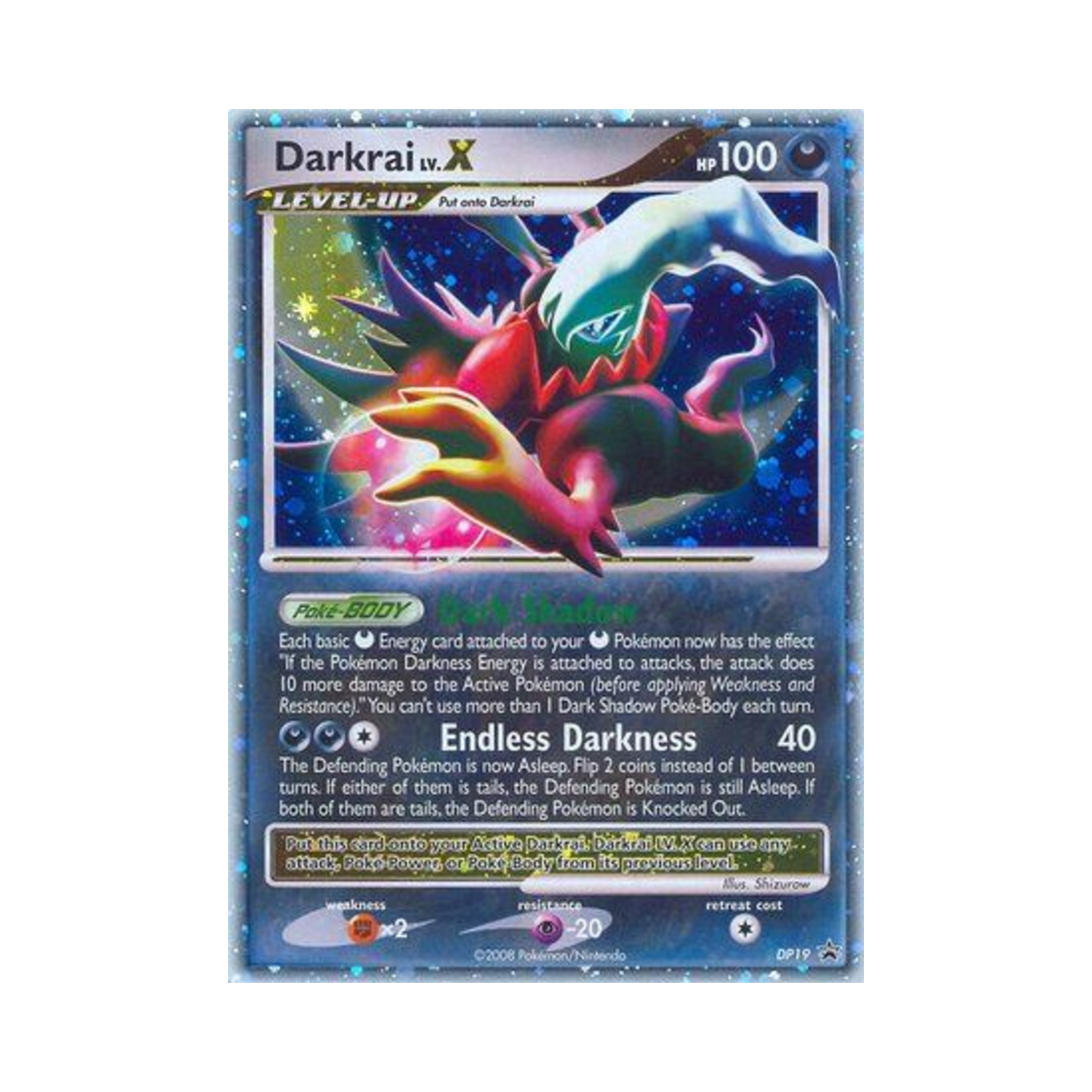 포켓몬 TCG 다크라이 LV.X P 다이아몬드 & 펄 프로모카드 (영문판)(Pokemon TCG Darkrai LV.X P Diamond & Pearl Promos (English Ver.)) - 1