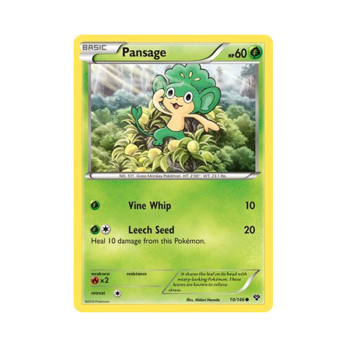 포켓몬 TCG 야나프 C XY (영문판)(Pokemon TCG Pansage C XY (English Ver.)) - 1