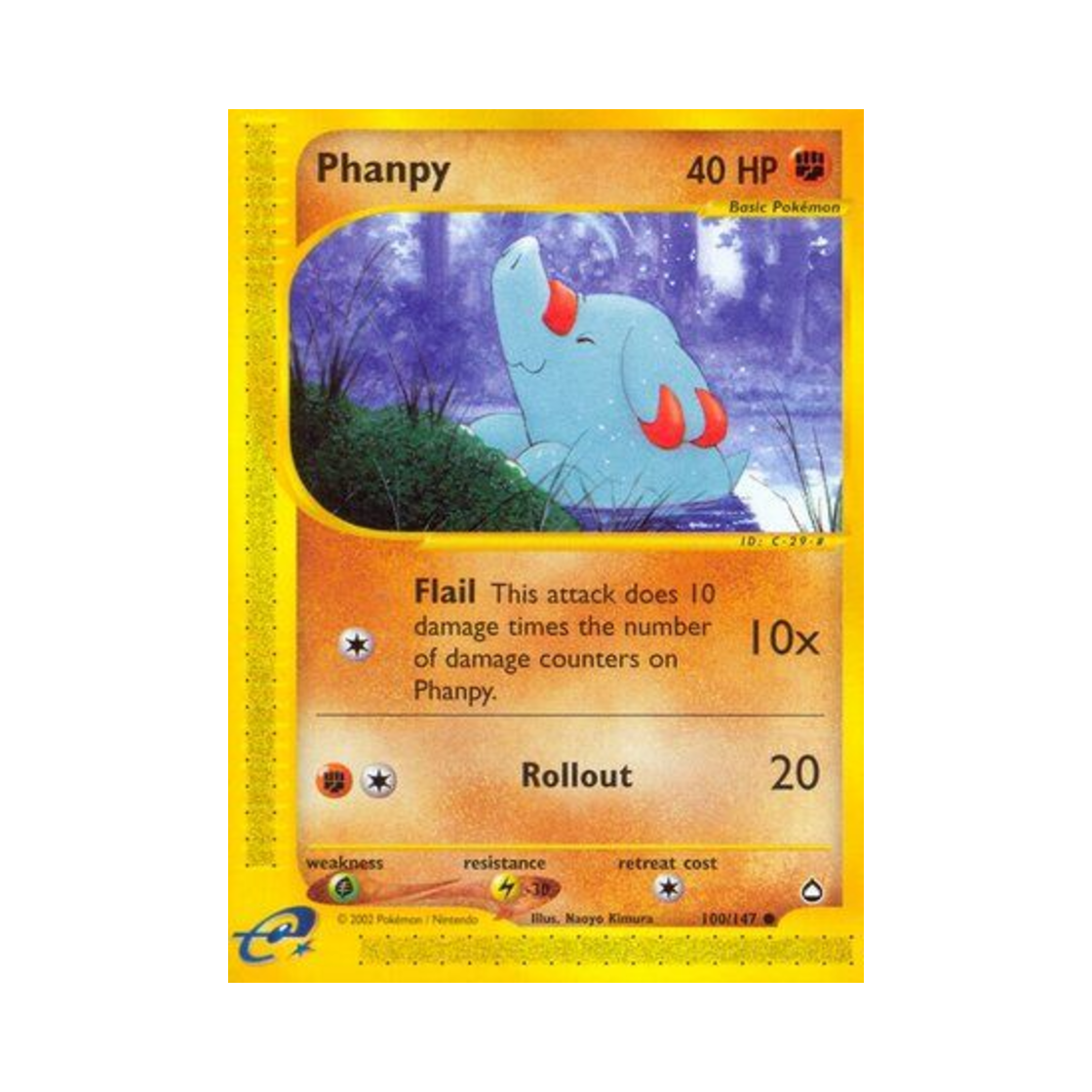 포켓몬 TCG 코코리 C 아쿠아폴리스 (영문판)(Pokemon TCG Phanpy C Aquapolis (English Ver.)) - 1