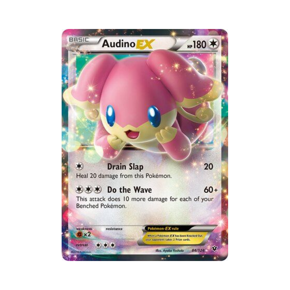 포켓몬 TCG 다부니 EX RHE 페이츠 컬라이드 (영문판)(Pokemon TCG Audino EX RHE Fates Collide (English Ver.)) - 1
