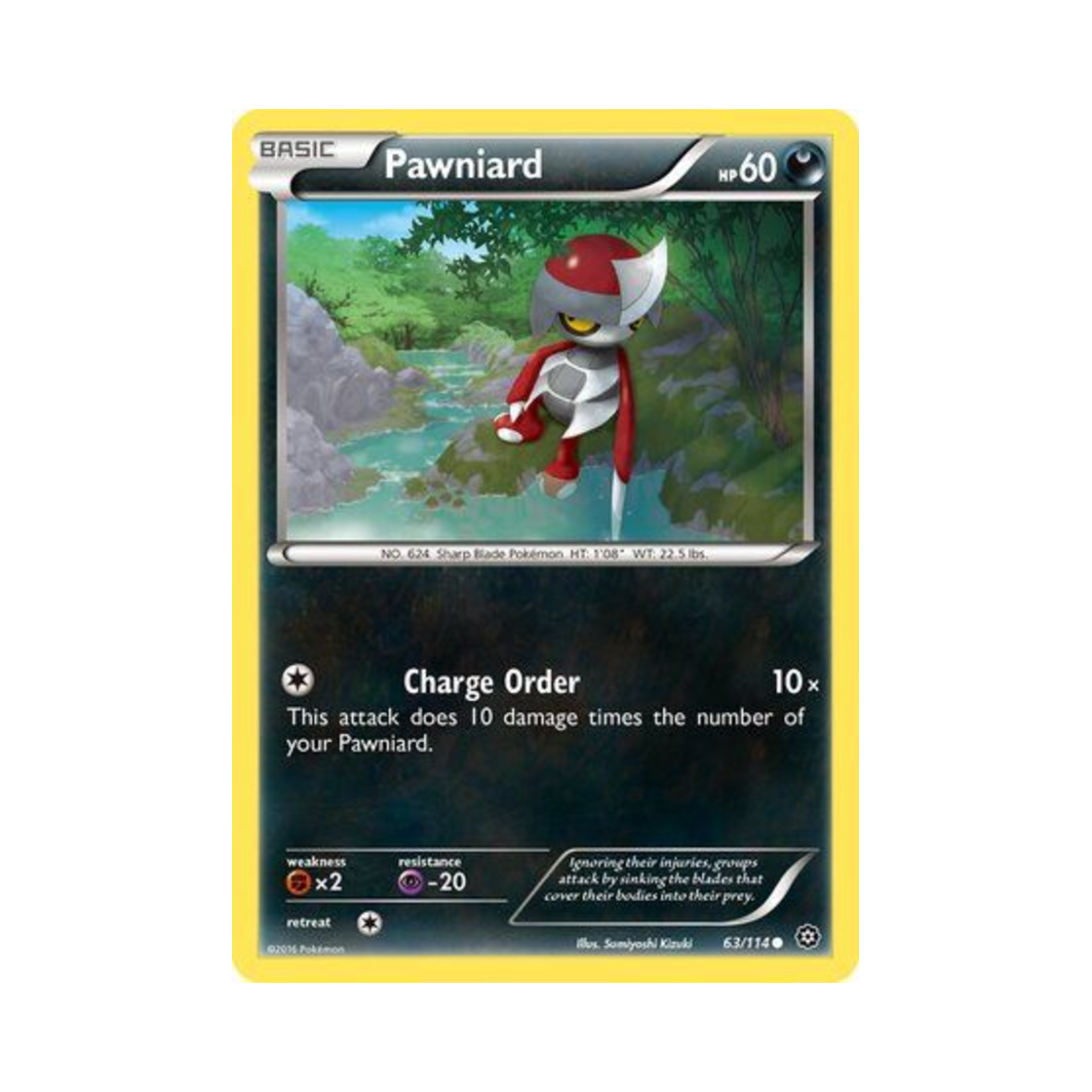포켓몬 TCG 자망칼 C 스팀 시즈 (영문판)(Pokemon TCG Pawniard C Steam Siege (English Ver.)) - 1