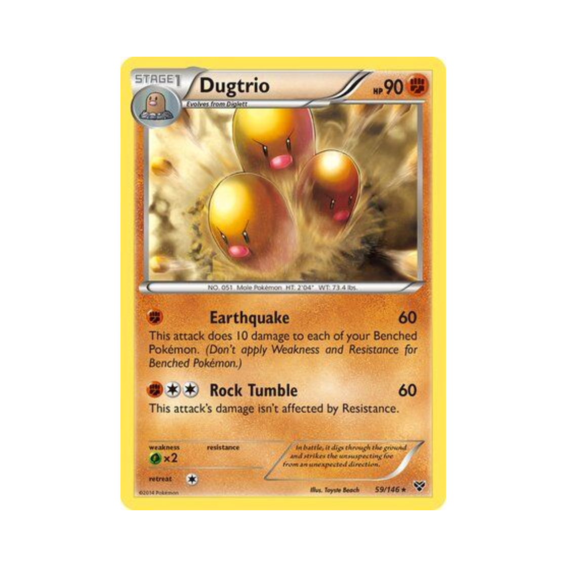 포켓몬 TCG 닥트리오 R XY (영문판)(Pokemon TCG Dugtrio R XY (English Ver.)) - 1