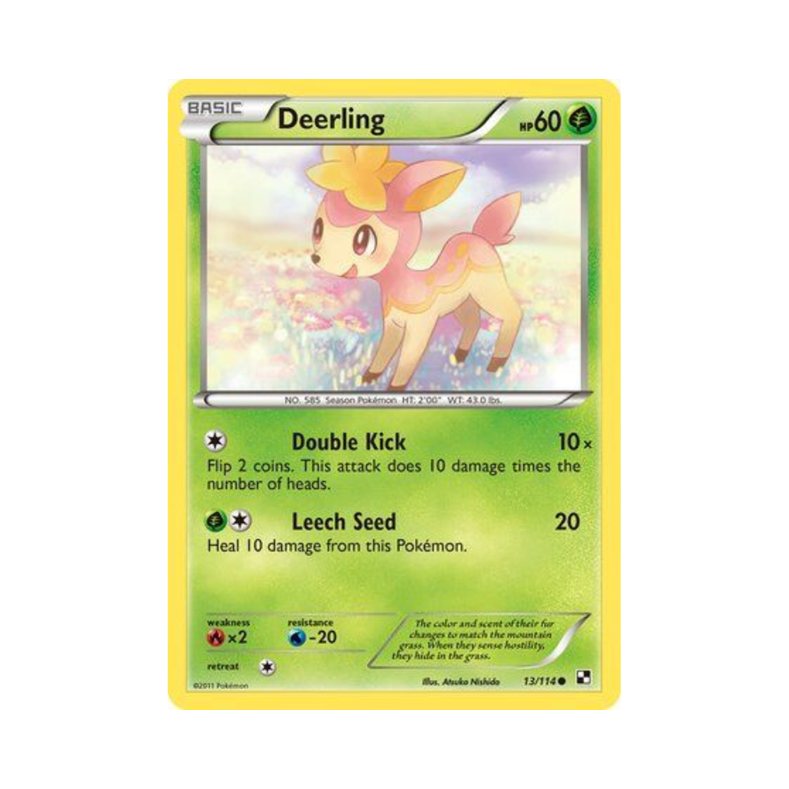 포켓몬 TCG 사철록 C 블랙 & 화이트 (영문판)(Pokemon TCG Deerling C Black & White (English Ver.)) - 1