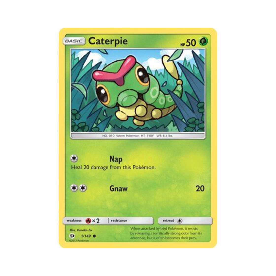 포켓몬 TCG 캐터피 C 썬 & 문 (영문판)(Pokemon TCG Caterpie C Sun & Moon (English Ver.)) - 1