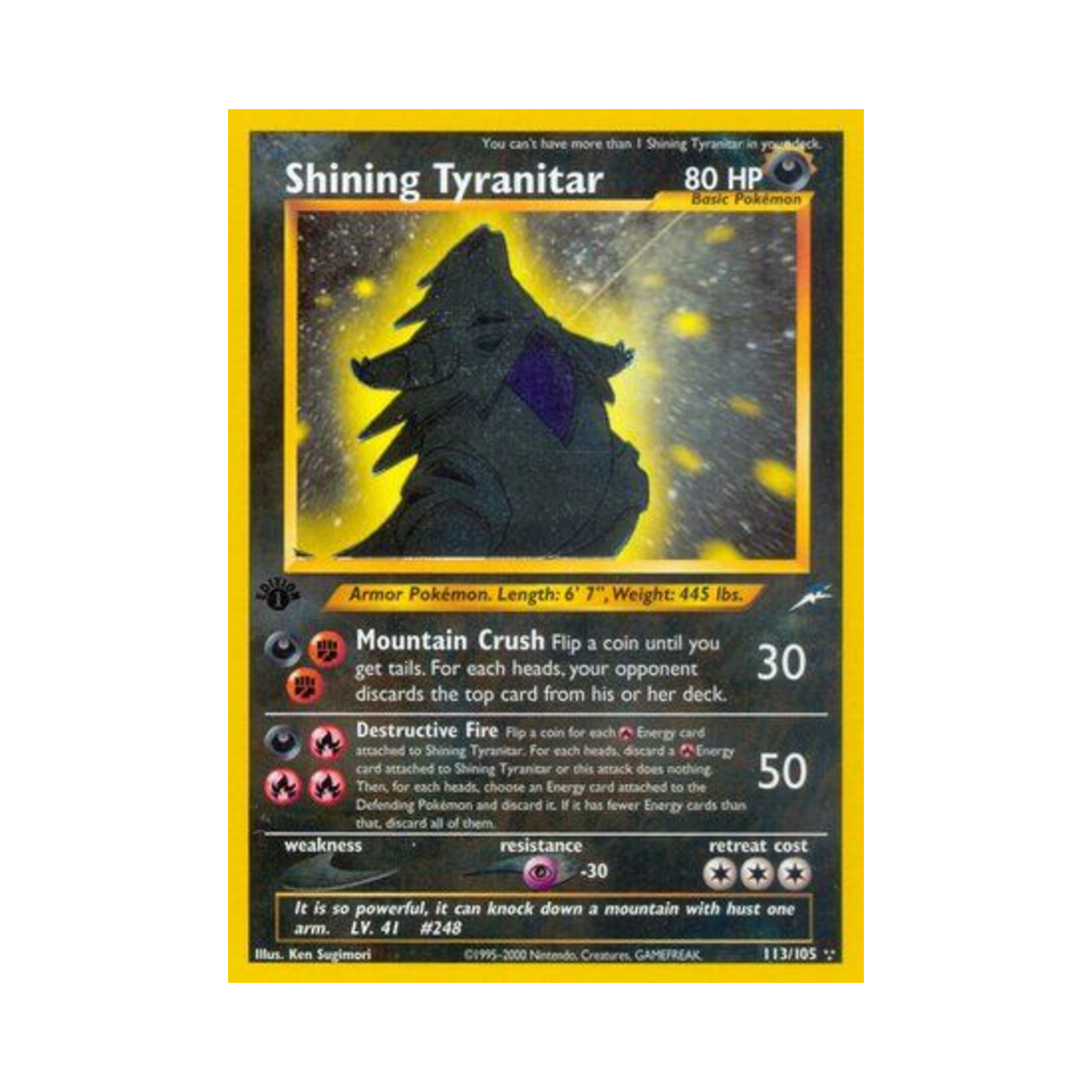 포켓몬 TCG 빛나는 마기라스 RS 네오 데스티니 (영문판)(Pokemon TCG Shining Tyranitar RS Neo Destiny (English Ver.)) - 1