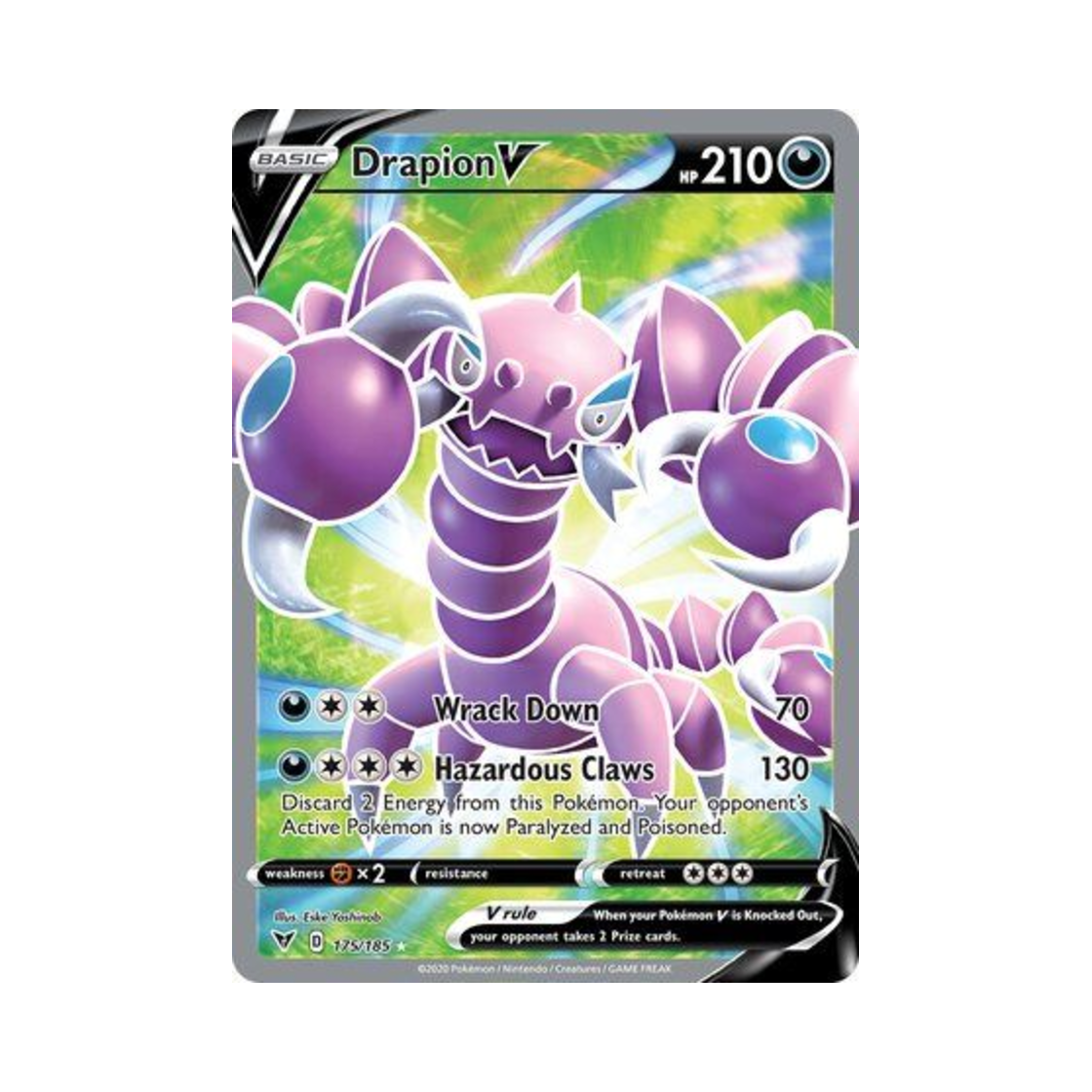 포켓몬 TCG 드래피온 V RU 비비드 볼티지 (영문판)(Pokemon TCG Drapion V RU Vivid Voltage (English Ver.)) - 1