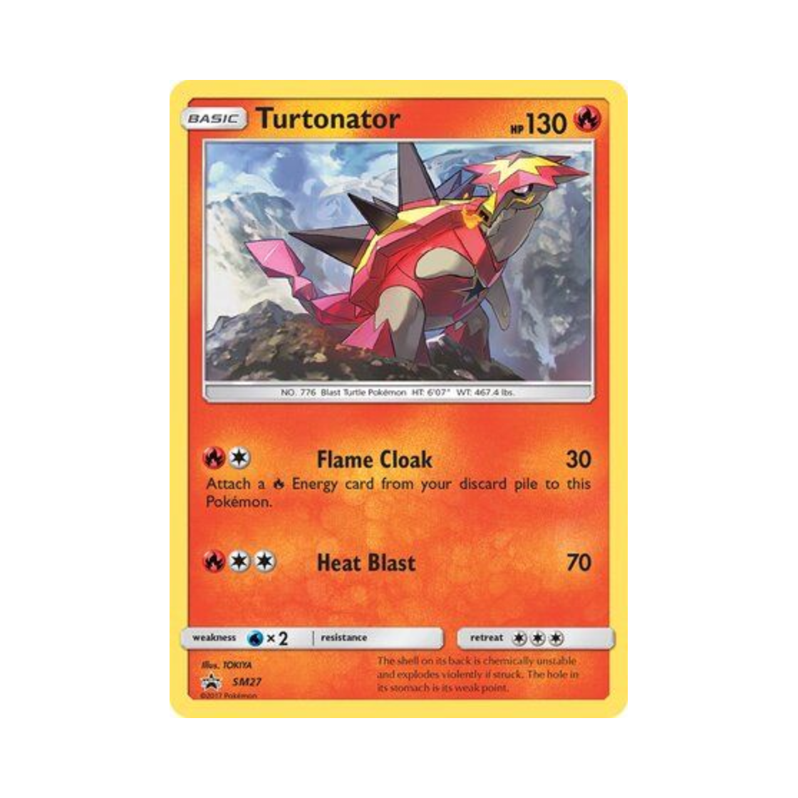 포켓몬 TCG 폭거북스 P 썬 & 문 프로모카드 (영문판)(Pokemon TCG Turtonator P Sun & Moon Promos (English Ver.)) - 1