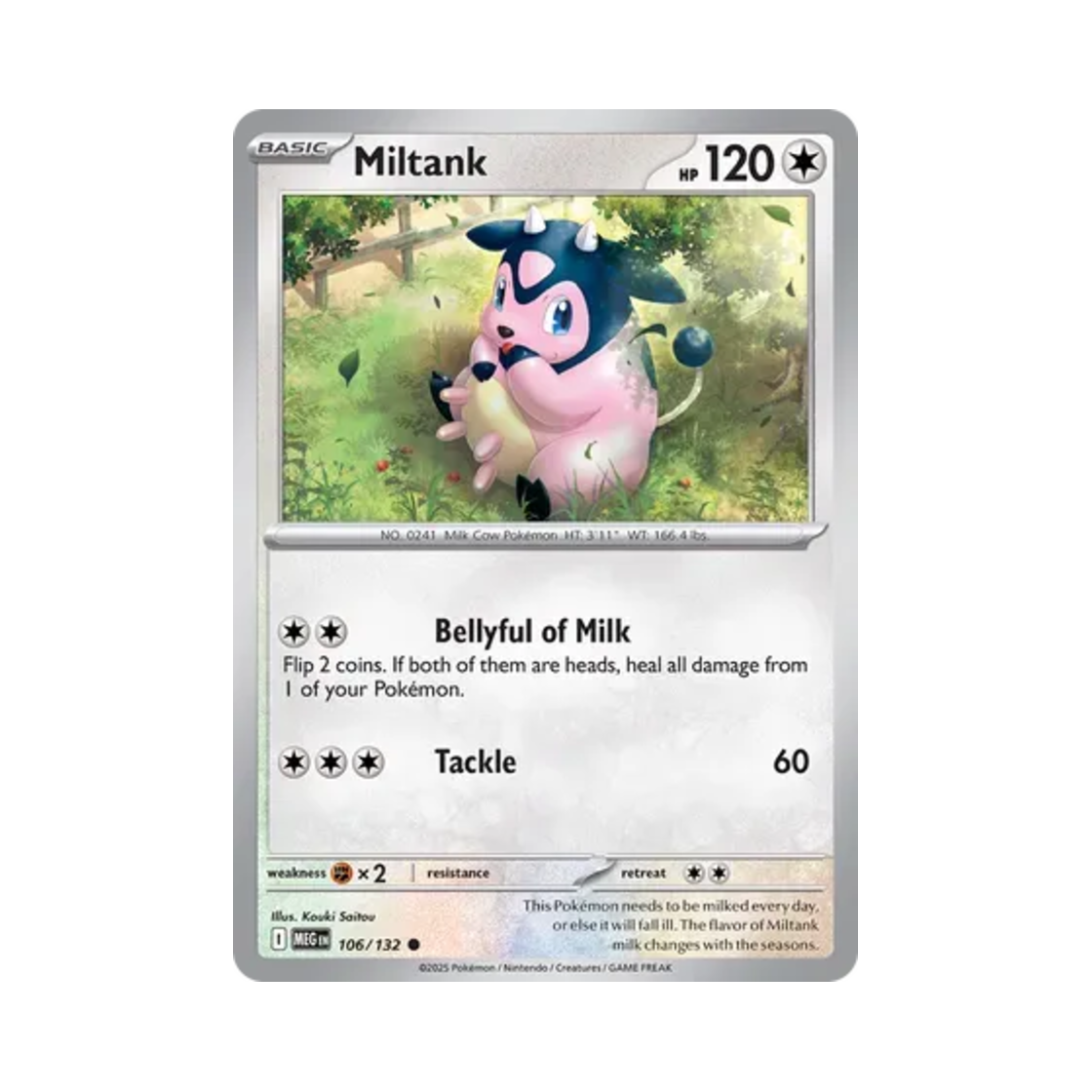 포켓몬 TCG 밀탱크 C 메가 에볼루션 (영문판)(Pokemon TCG Miltank C Mega Evolution (English Ver.))