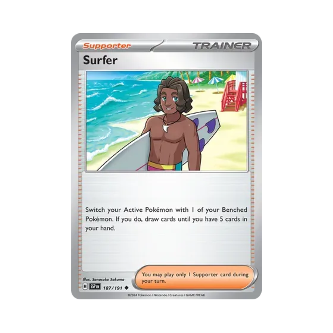 포켓몬 TCG 서퍼 U 서징 스파크 (영문판)(Pokemon TCG Surfer U Surging Sparks (English Ver.)) - 1