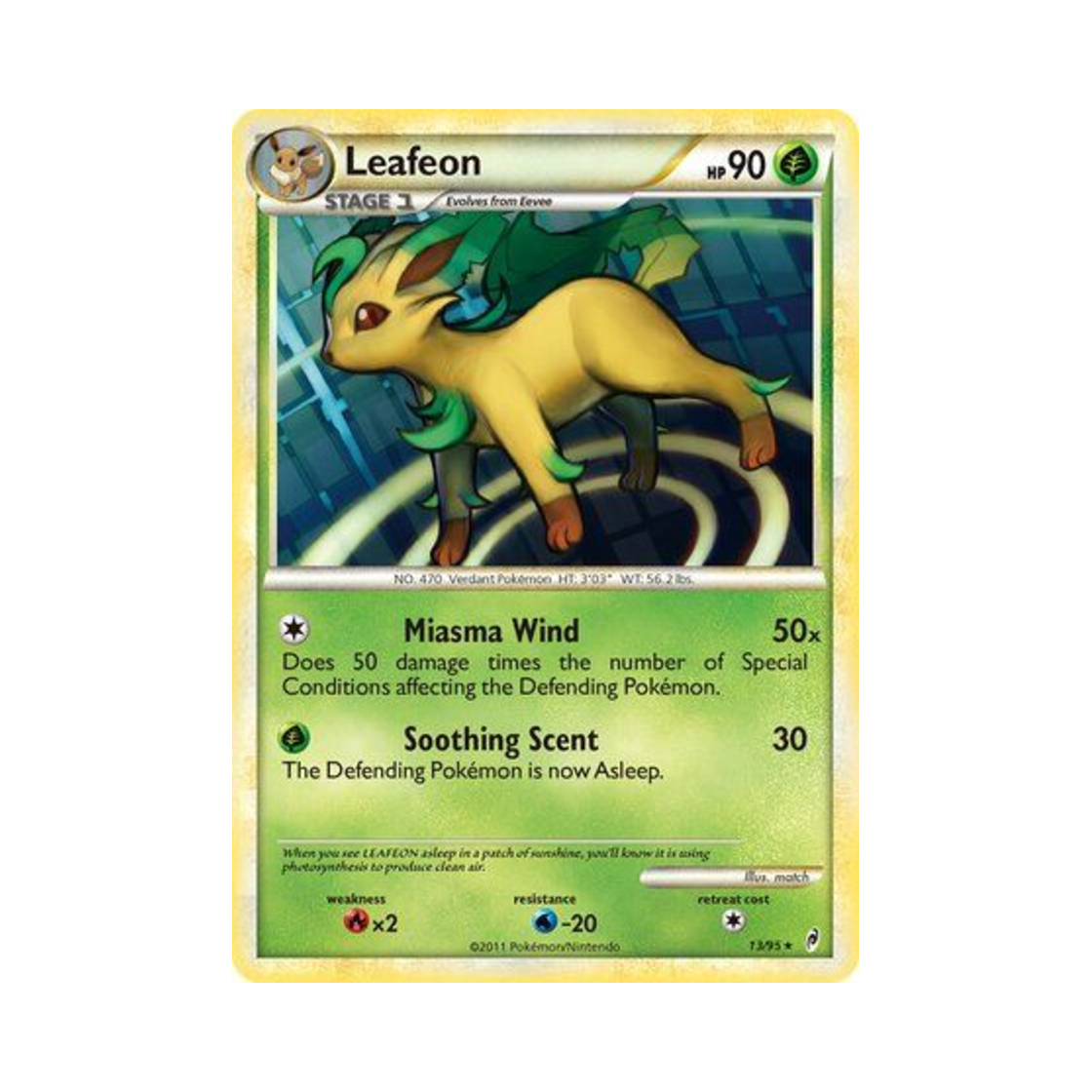 포켓몬 TCG 리피아 RH 콜 오브 레전즈 (영문판)(Pokemon TCG Leafeon RH Call of Legends (English Ver.)) - 1