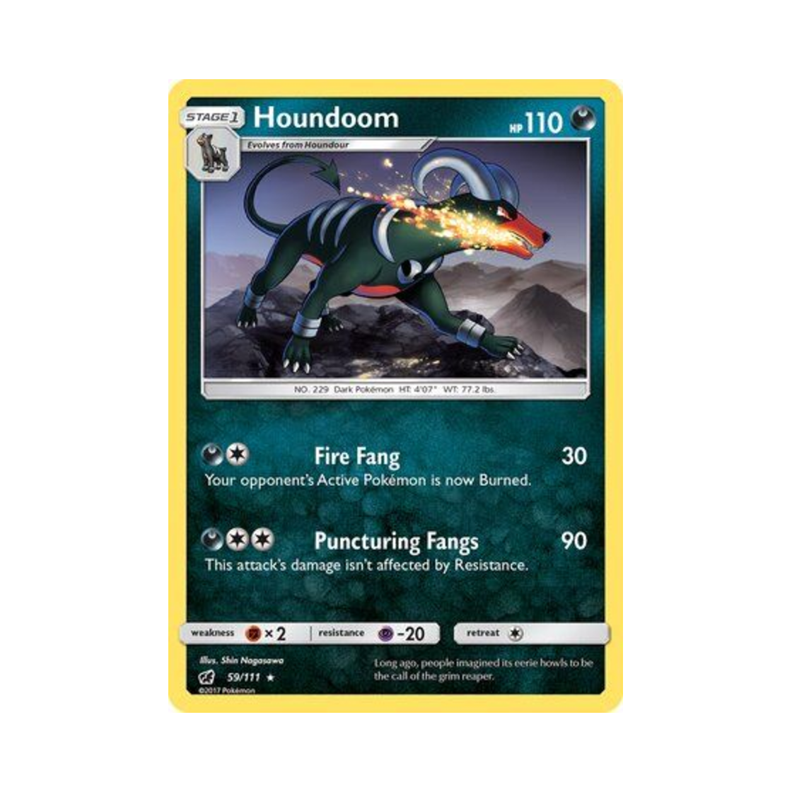 포켓몬 TCG 헬가 R 크림슨 인베이전 (영문판)(Pokemon TCG Houndoom R Crimson Invasion (English Ver.)) - 1