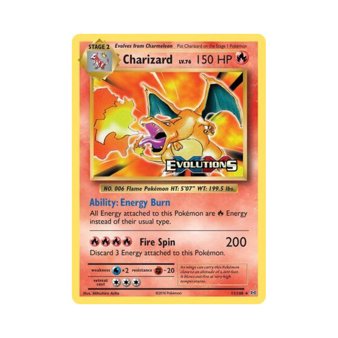 포켓몬 TCG 리자몽 RH 에볼루션즈 (영문판)(Pokemon TCG Charizard RH Evolutions (English Ver.))