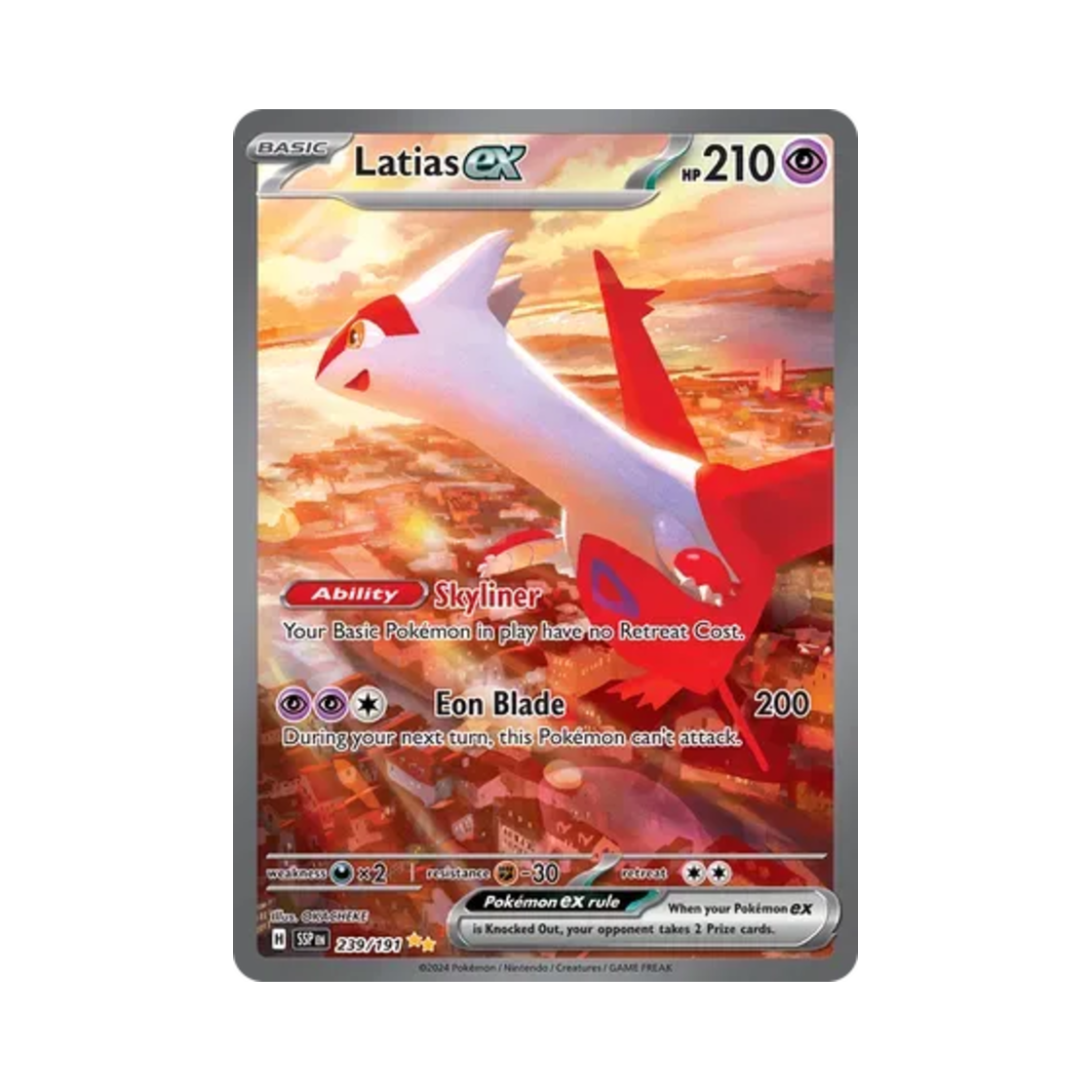 포켓몬 TCG 라티아스 ex SIR 서징 스파크 (영문판)(Pokemon TCG Latias ex SIR Surging Sparks (English Ver.)) - 1