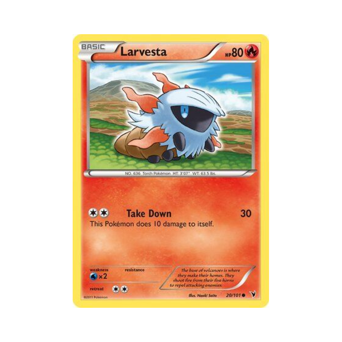 포켓몬 TCG 활화르바 C 노블 빅토리스 (영문판)(Pokemon TCG Larvesta C Noble Victories (English Ver.)) - 1