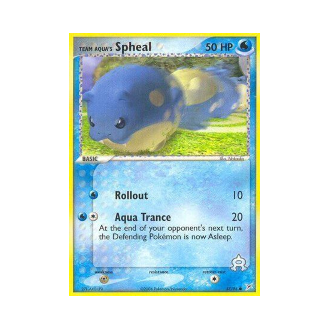 포켓몬 TCG 아쿠아단의 대굴레오 C EX 마그마단 vs 아쿠아단 (영문판)(Pokemon TCG Team Aqua's Spheal C EX Team Magma vs Team Aqua (English Ver.)) - 1