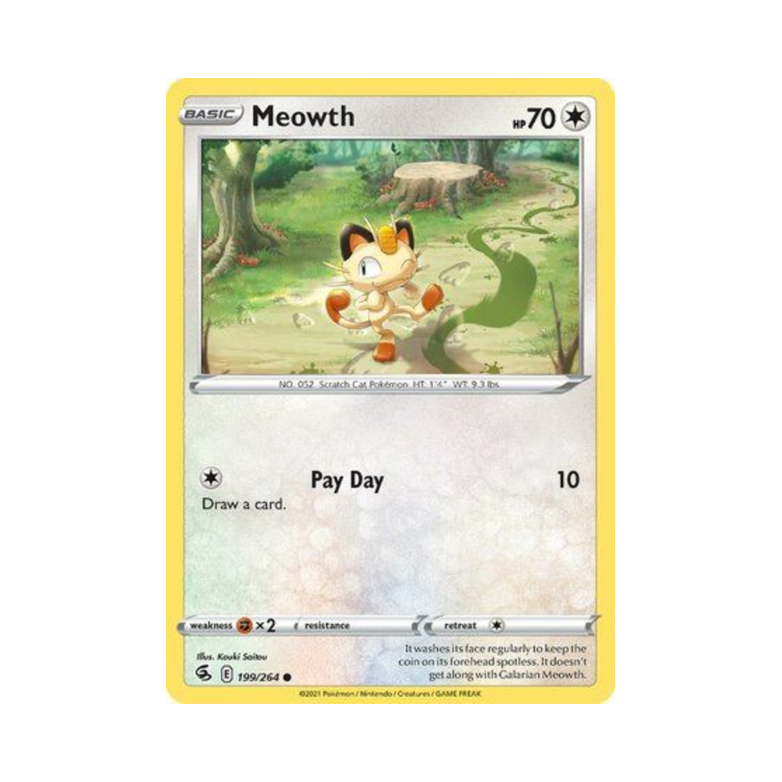 포켓몬 TCG 나옹 C 퓨전 스트라이크 (영문판)(Pokemon TCG Meowth C Fusion Strike (English Ver.)) - 1