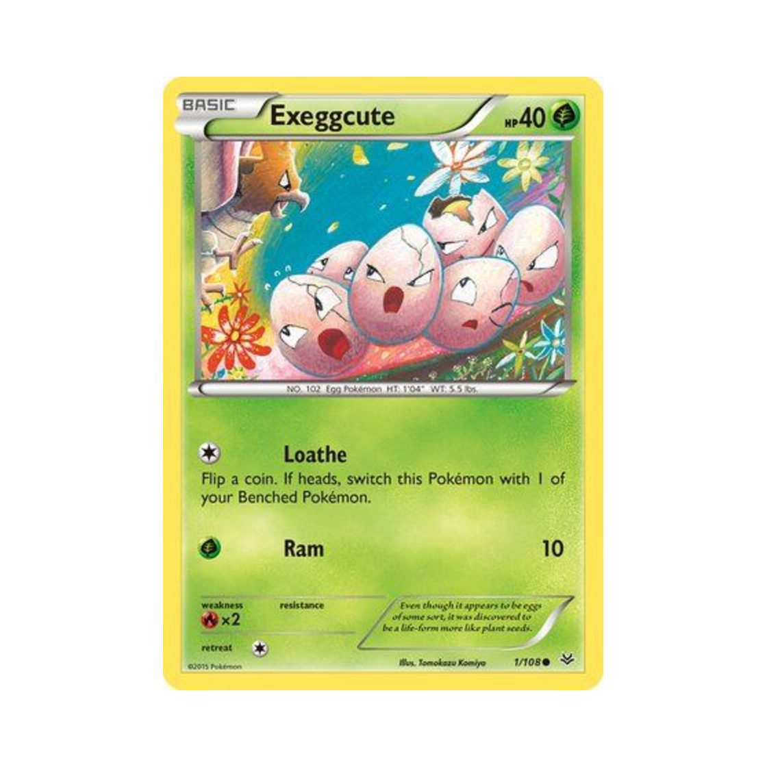 포켓몬 TCG 아라리 C 로어링 스카이즈 (영문판)(Pokemon TCG Exeggcute C Roaring Skies (English Ver.))