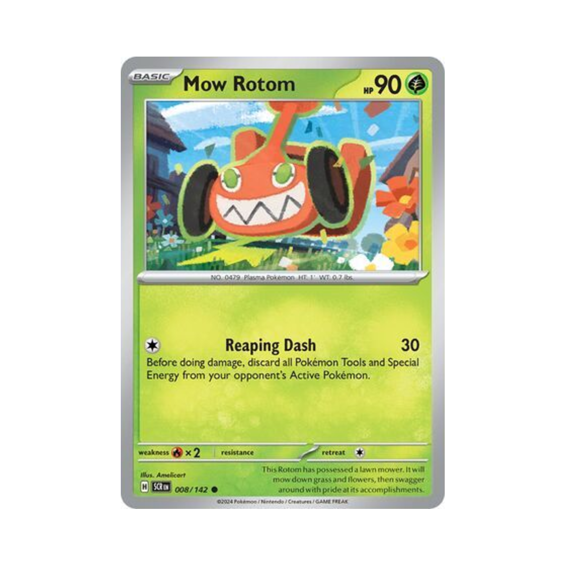 포켓몬 TCG 커트 로토무 C 스텔라 크라운 (영문판)(Pokemon TCG Mow Rotom C Stellar Crown (English Ver.)) - 1