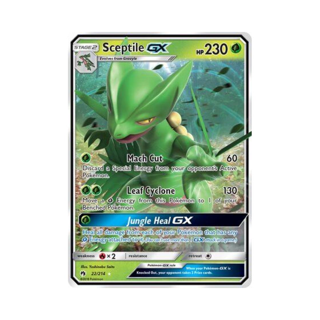포켓몬 TCG 나무킹 GX RHG 로스트 썬더 (영문판)(Pokemon TCG Sceptile GX RHG Lost Thunder (English Ver.)) - 1
