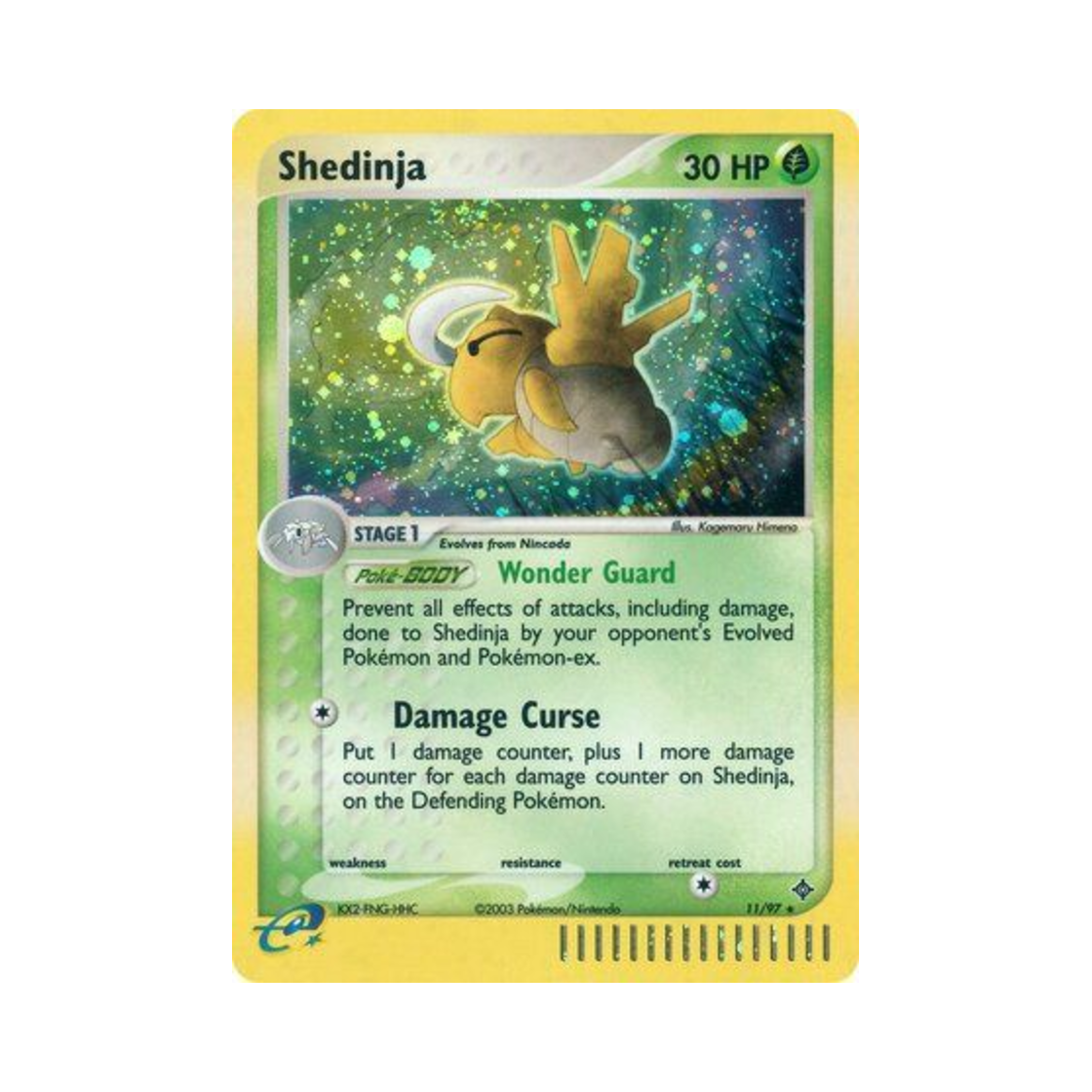 포켓몬 TCG 껍질몬 RH EX 드래곤 (영문판)(Pokemon TCG Shedinja RH EX Dragon (English Ver.)) - 1