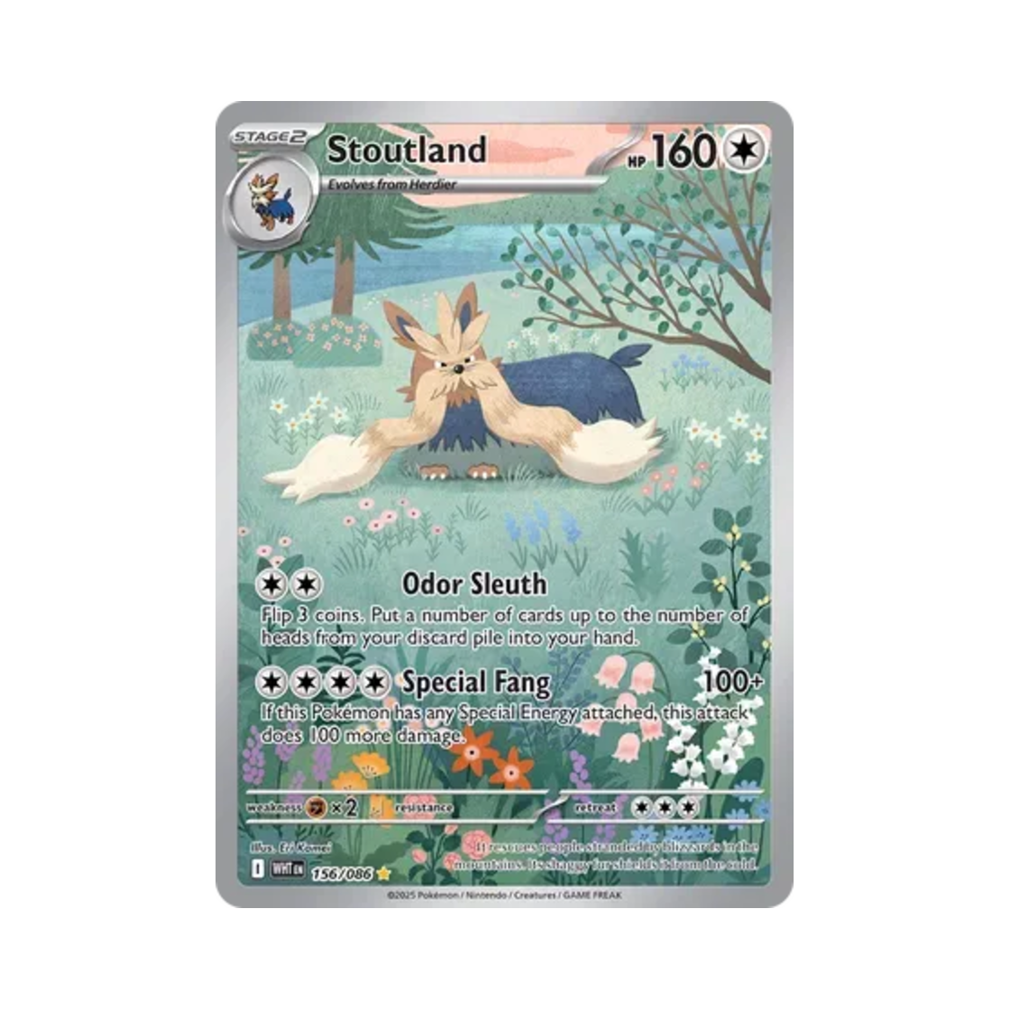 포켓몬 TCG 바랜드 IR 화이트플레어 (영문판)(Pokemon TCG Stoutland IR White Flare (English Ver.)) - 1