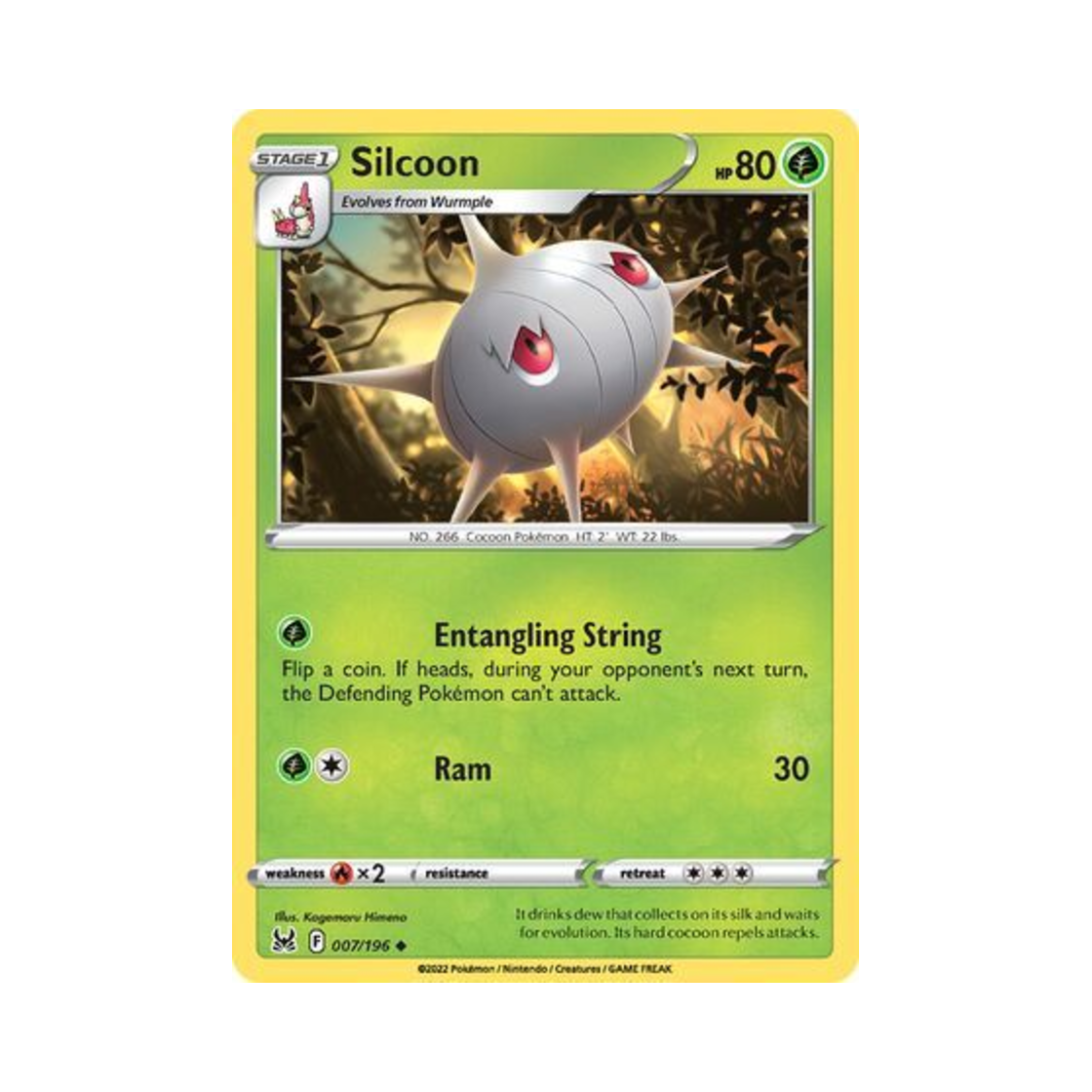 포켓몬 TCG 실쿤 U 로스트 오리진 (영문판)(Pokemon TCG Silcoon U Lost Origin (English Ver.)) - 1