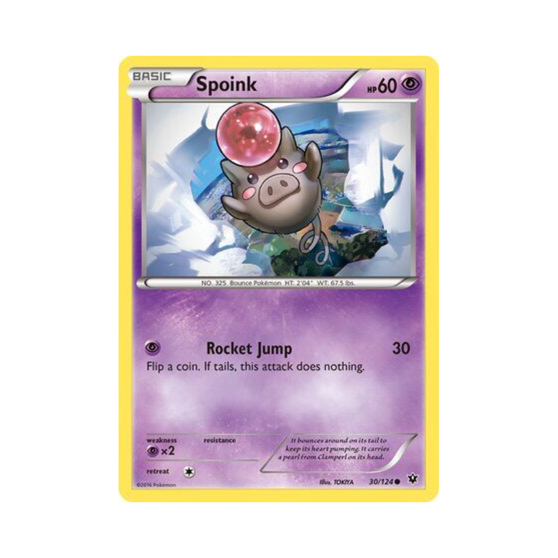 포켓몬 TCG 피그점프 C 페이츠 컬라이드 (영문판)(Pokemon TCG Spoink C Fates Collide (English Ver.)) - 1