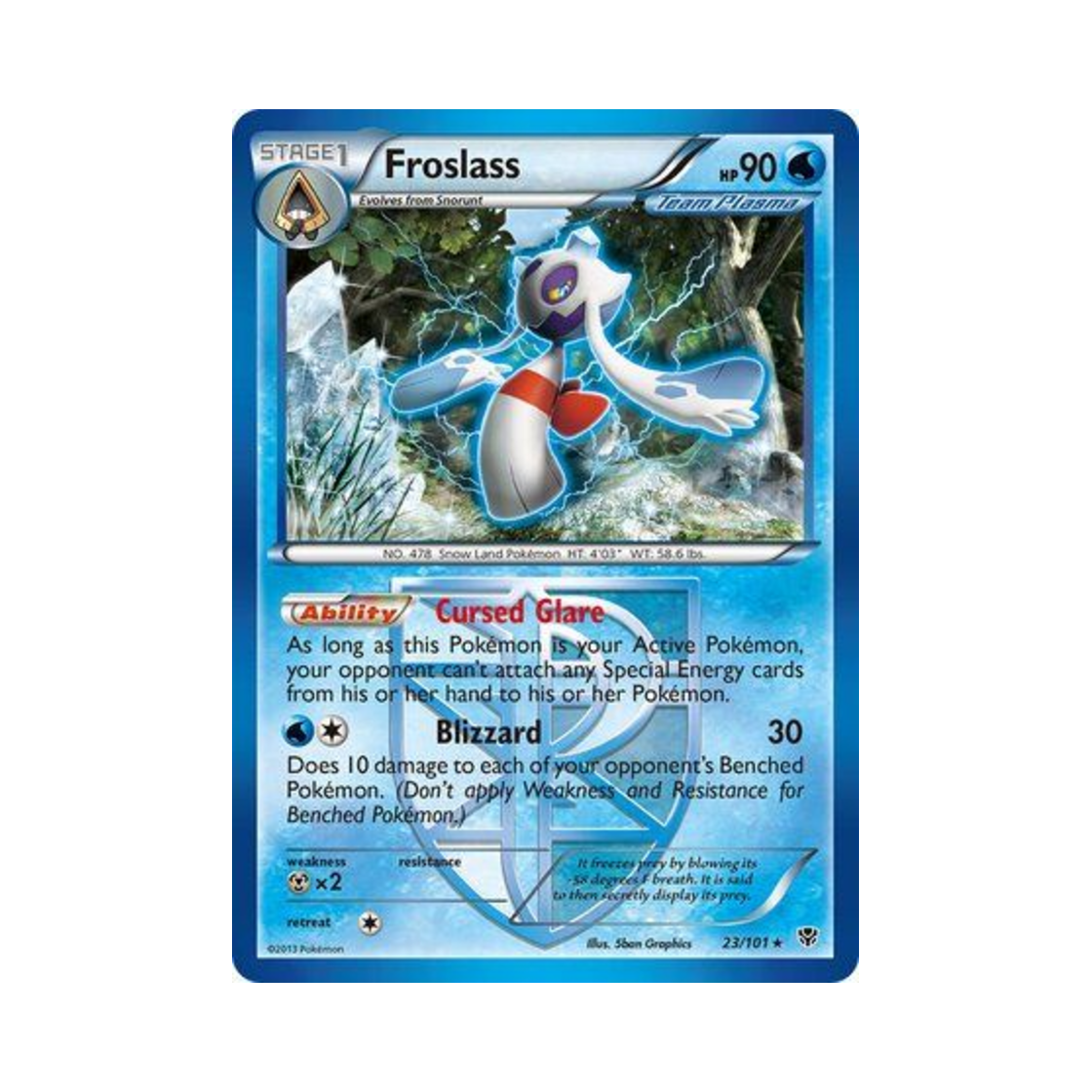 포켓몬 TCG 눈여아 R 플라스마 블라스트 (영문판)(Pokemon TCG Froslass R Plasma Blast (English Ver.))
