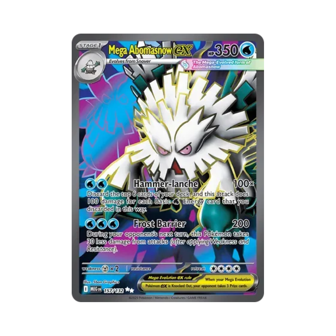 포켓몬 TCG 메가 눈설왕 ex UR 메가 에볼루션 (영문판)(Pokemon TCG Mega Abomasnow ex UR Mega Evolution (English Ver.)) - 1