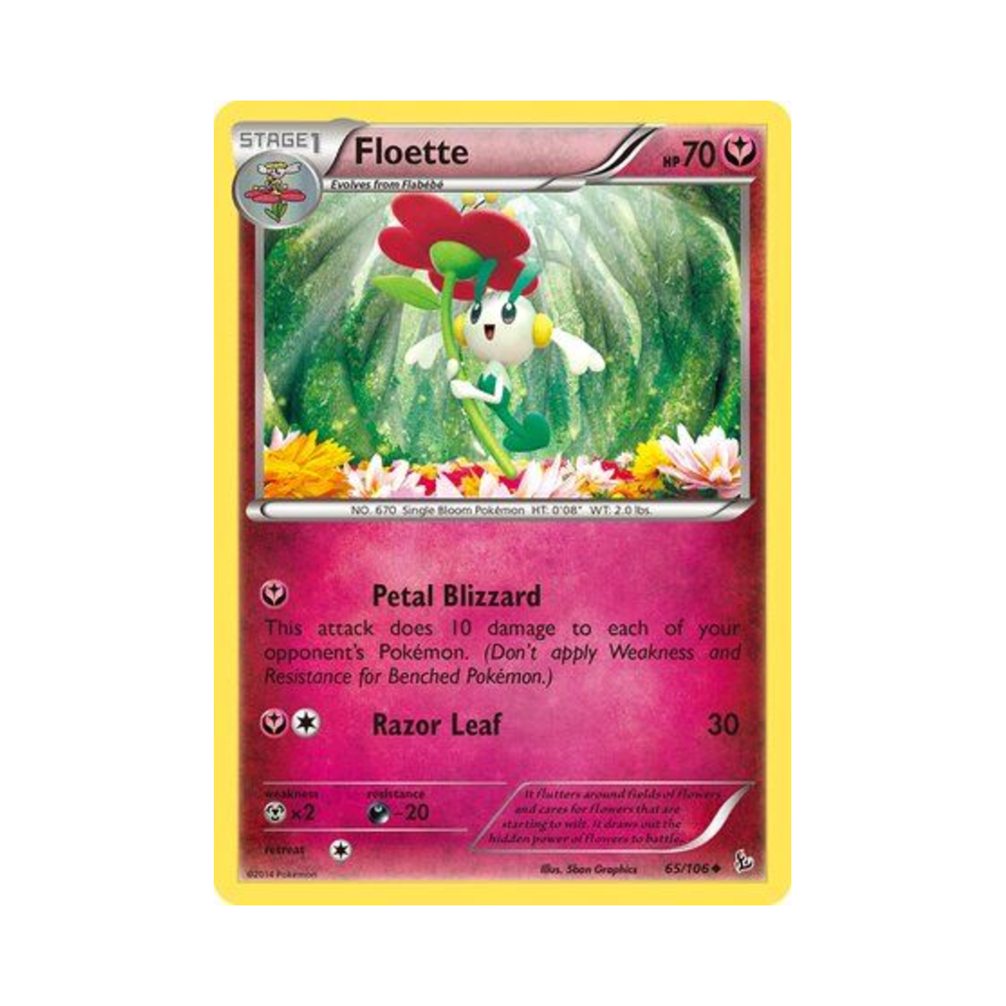 포켓몬 TCG 플라엣테 U 플래시파이어 (영문판)(Pokemon TCG Floette U Flashfire (English Ver.)) - 1