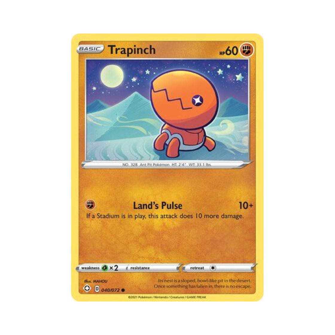 포켓몬 TCG 톱치 C 샤이닝 페이츠 (영문판)(Pokemon TCG Trapinch C Shining Fates (English Ver.)) - 1