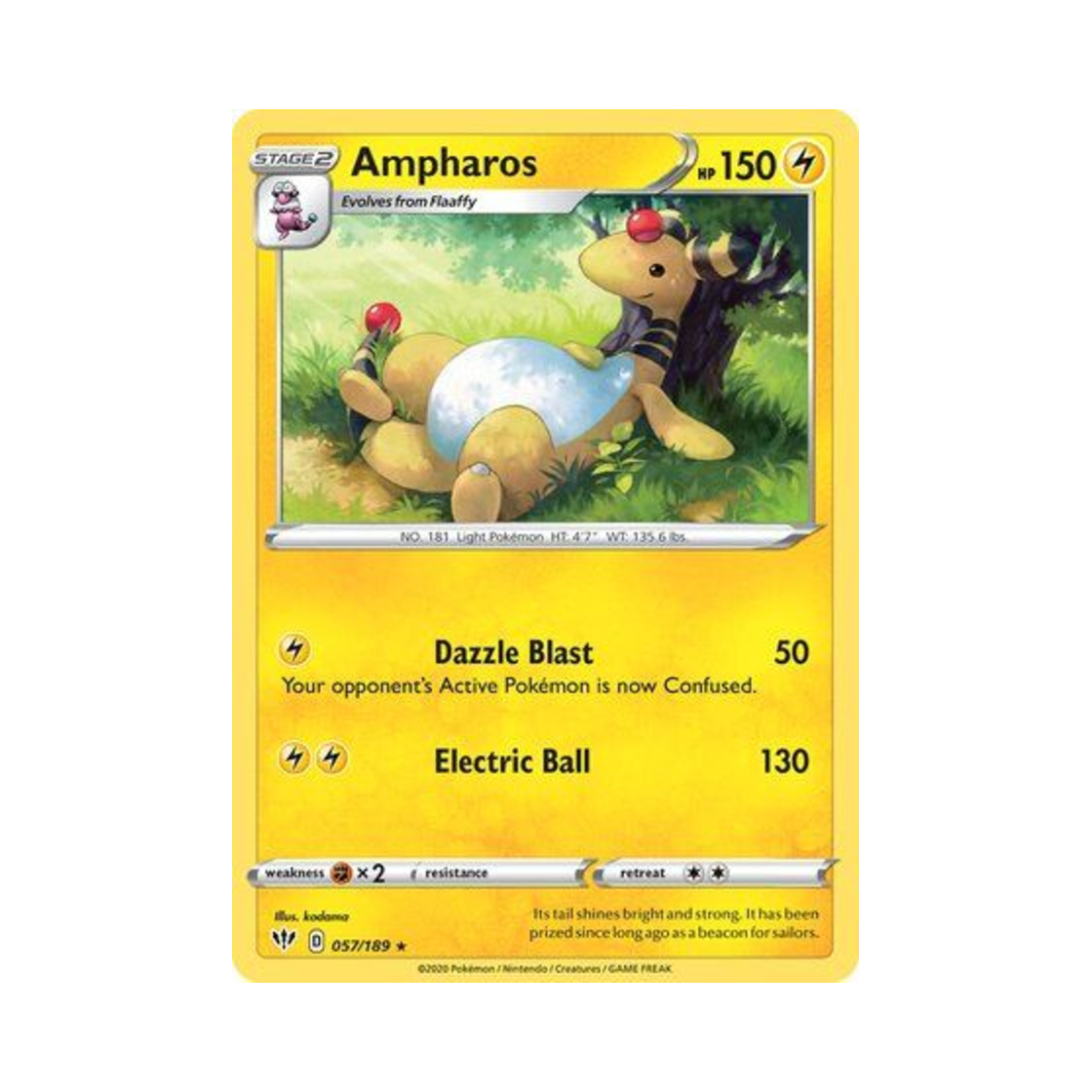 포켓몬 TCG 전룡 R 다크니스 어블레이즈 (영문판)(Pokemon TCG Ampharos R Darkness Ablaze (English Ver.)) - 1