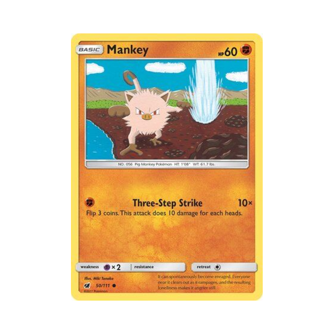 포켓몬 TCG 망키 C 크림슨 인베이전 (영문판)(Pokemon TCG Mankey C Crimson Invasion (English Ver.)) - 1