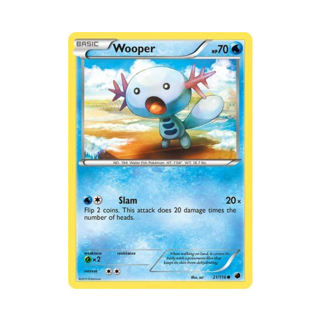 포켓몬 TCG 우파 C 플라스마 프리즈 (영문판)(Pokemon TCG Wooper C Plasma Freeze (English Ver.)) - 1