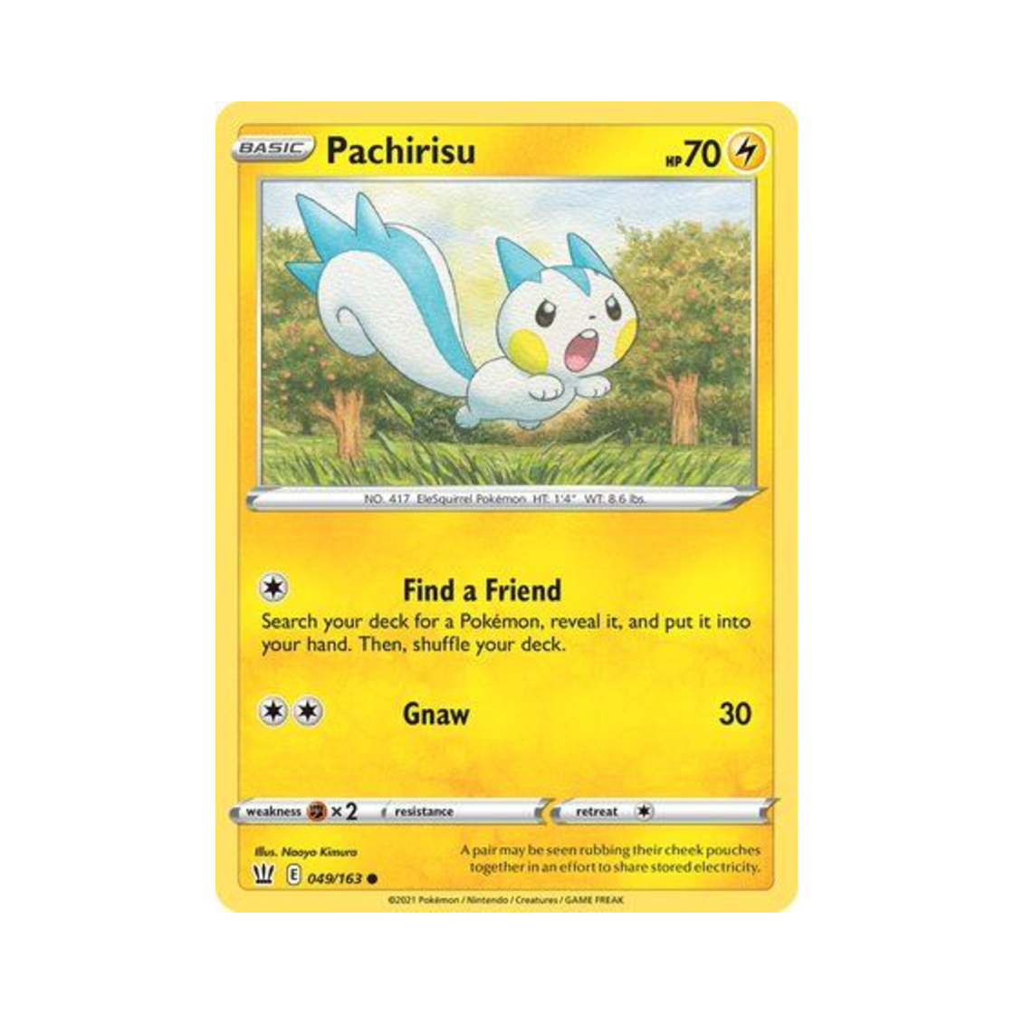 포켓몬 TCG 파치리스 C 배틀 스타일즈 (영문판)(Pokemon TCG Pachirisu C Battle Styles (English Ver.)) - 1