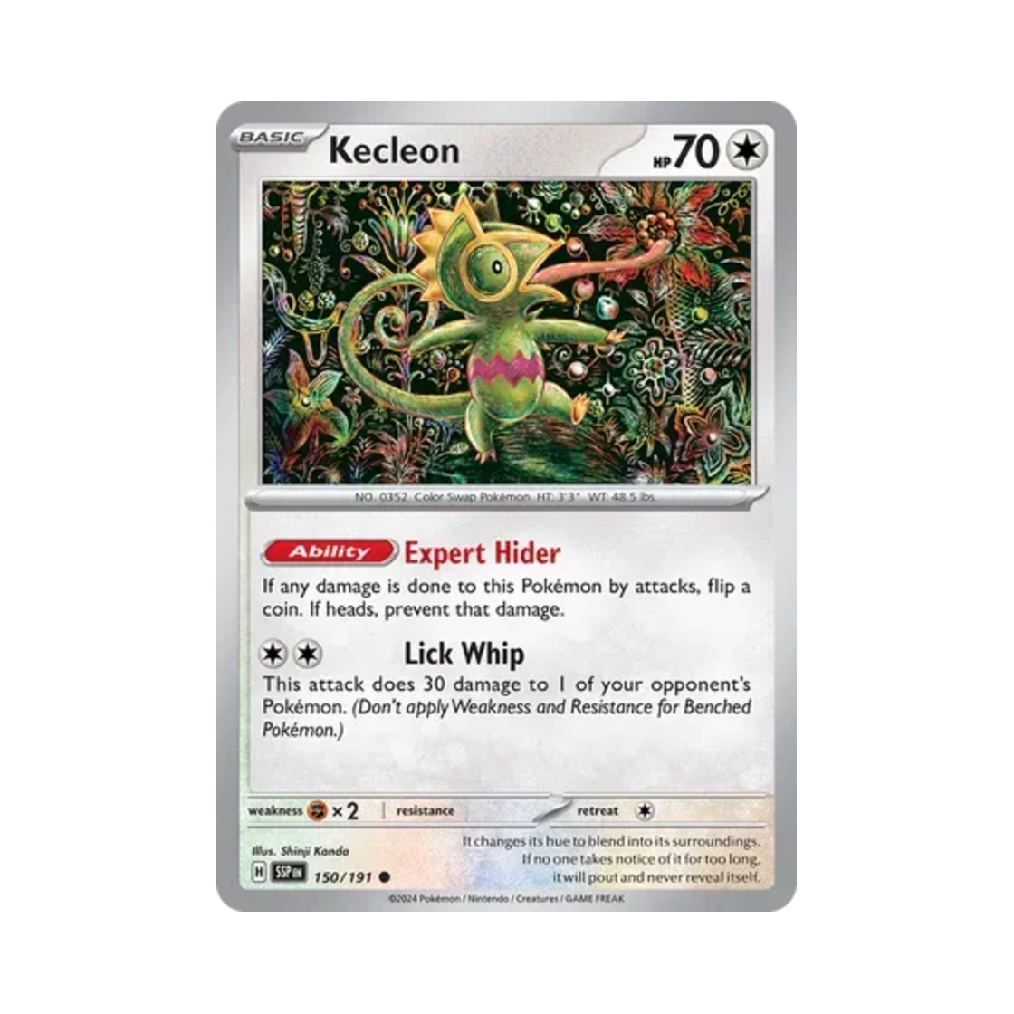 포켓몬 TCG 켈리몬 C 서징 스파크 (영문판)(Pokemon TCG Kecleon C Surging Sparks (English Ver.))