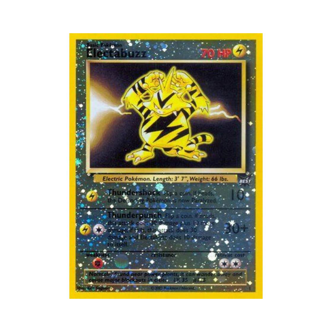 포켓몬 TCG 에레브 베스트 오브 게임 (영문판)(Pokemon TCG Electabuzz Best of Game (English Ver.))