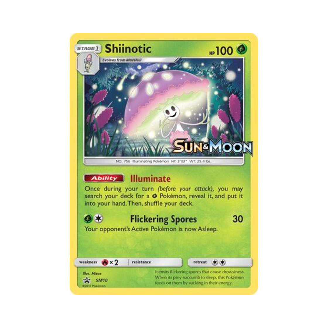 포켓몬 TCG 마셰이드 P 썬 & 문 프로모카드 (영문판)(Pokemon TCG Shiinotic P Sun & Moon Promos (English Ver.)) - 1