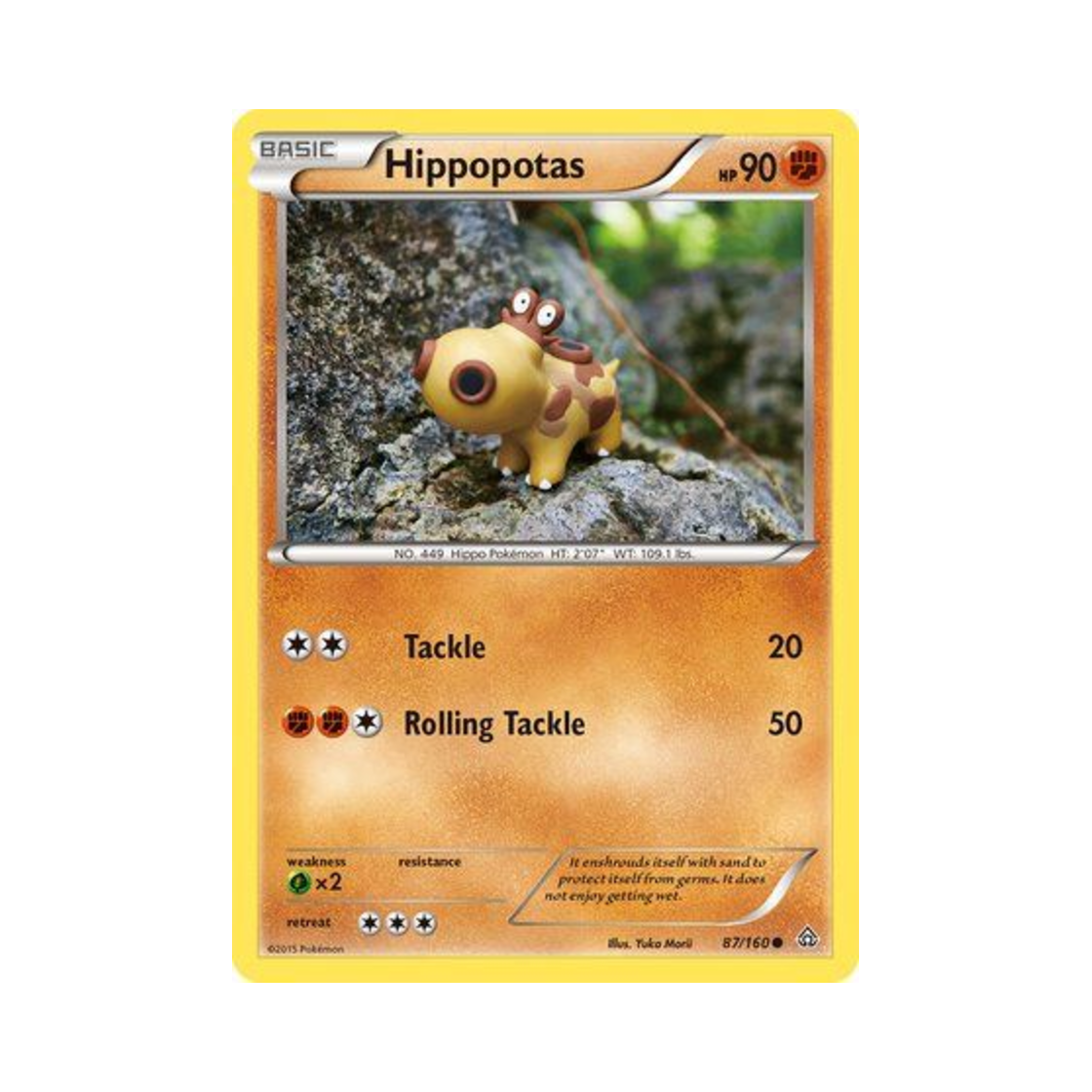 포켓몬 TCG 히포포타스 C 프라이멀 크래시 (영문판)(Pokemon TCG Hippopotas C Primal Clash (English Ver.)) - 1