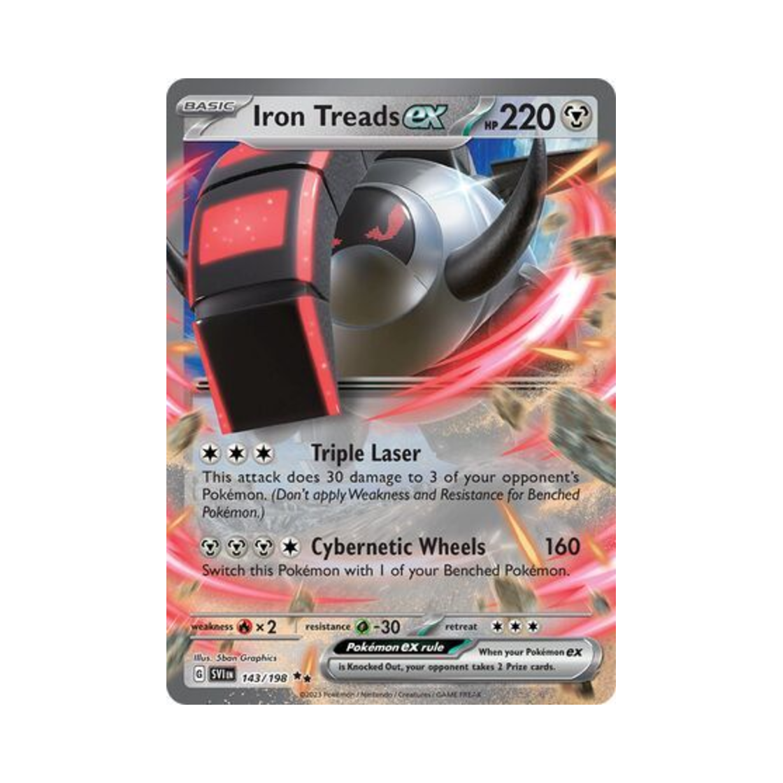 포켓몬 TCG 무쇠바퀴 ex DR 스칼렛 & 바이올렛 (영문판)(Pokemon TCG Iron Treads ex DR Scarlet & Violet (English Ver.)) - 1