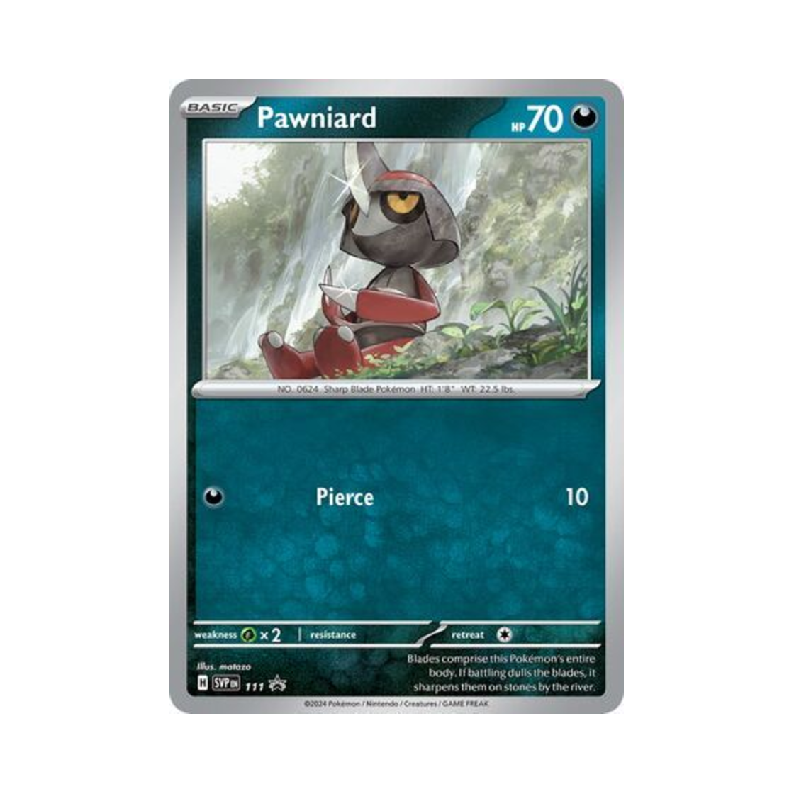 포켓몬 TCG 자망칼 P 스칼렛 & 바이올렛 프로모 카드 (영문판)(Pokemon TCG Pawniard P Scarlet & Violet Promos (English Ver.)) - 1