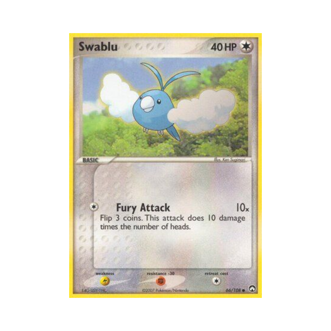 포켓몬 TCG 파비코 C EX 파워 키퍼스(영문판)(Pokemon TCG Swablu C EX Power Keepers (English Ver.))