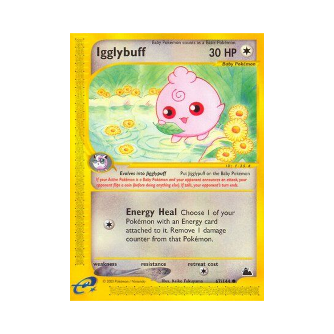 포켓몬 TCG 푸푸린 C 스카이리지 (영문판)(Pokemon TCG Igglybuff C Skyridge (English Ver.)) - 1