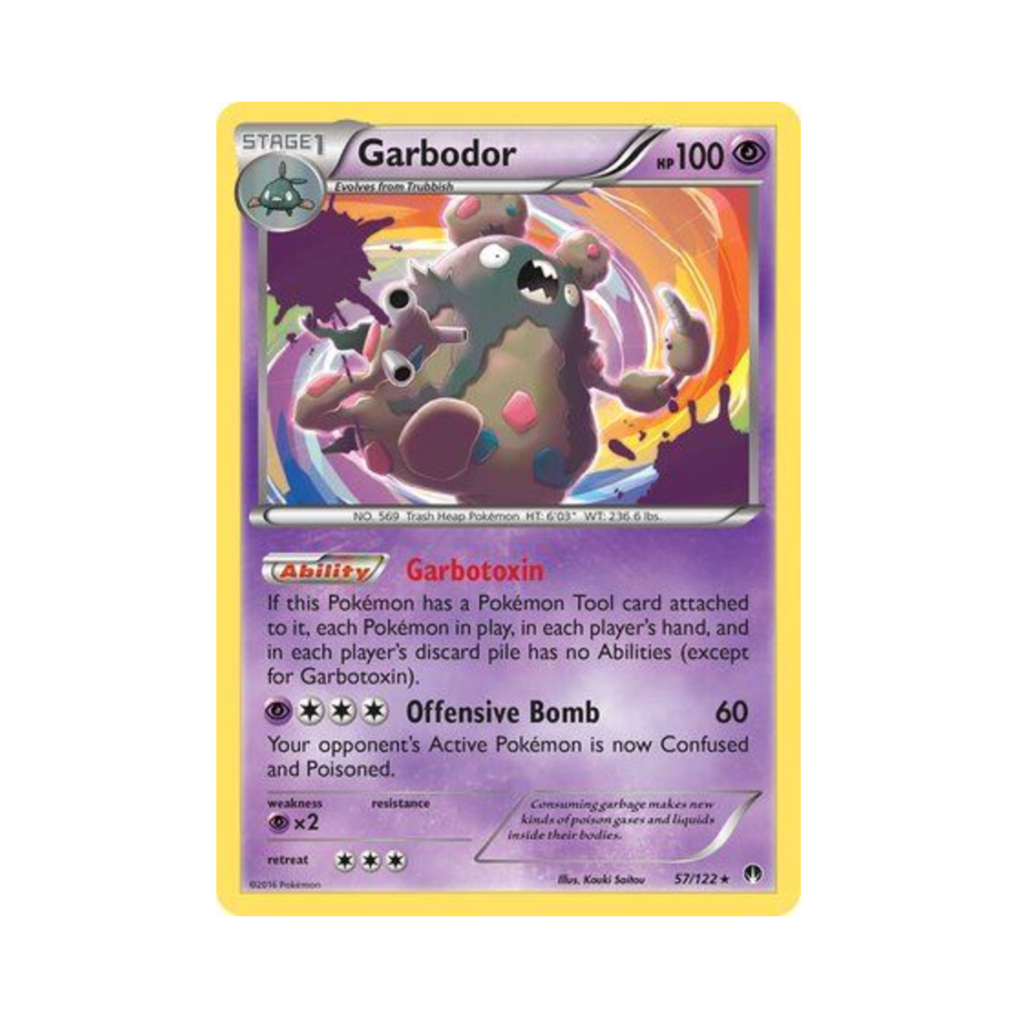 포켓몬 TCG 더스트나 RH 브레이크포인트 (영문판)(Pokemon TCG Garbodor RH BREAKpoint (English Ver.))