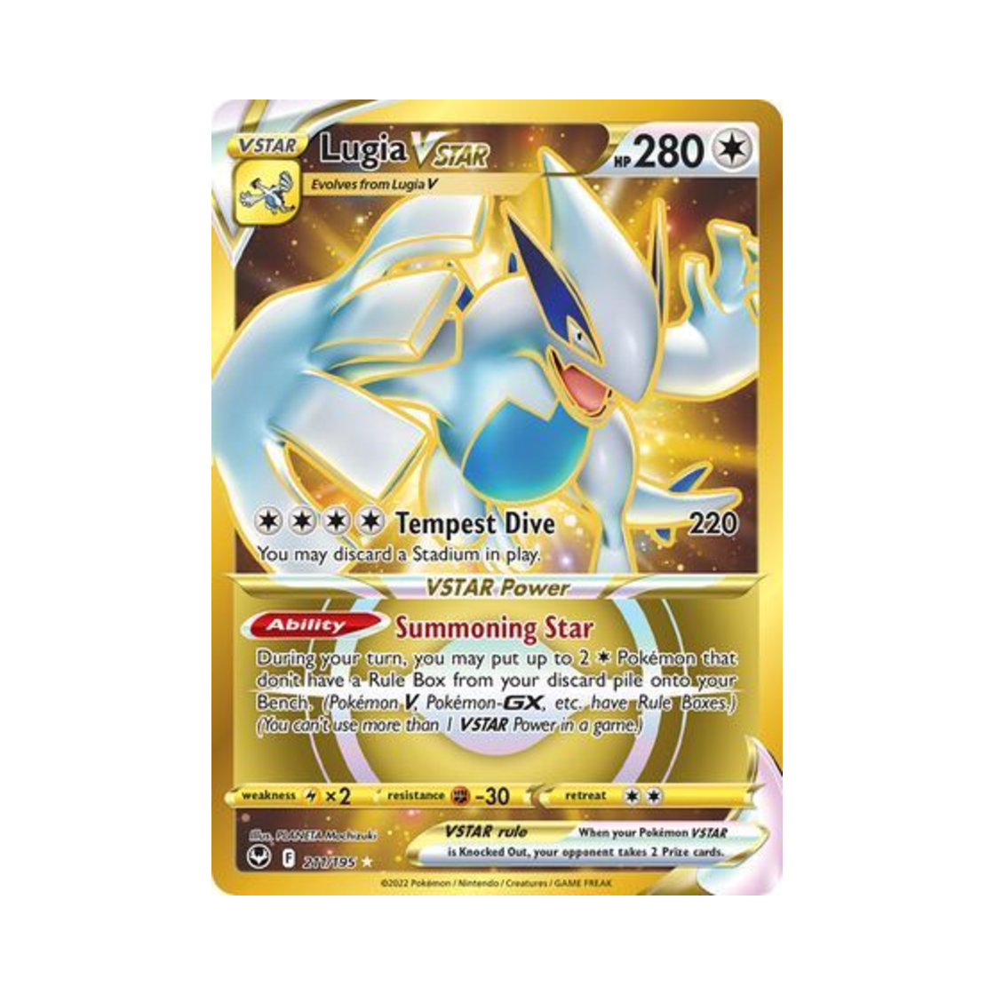 SIT211/195 Pokemon TCG Lugia VSTAR RS Silver Tempest (English Ver.)